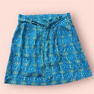 Escapada Blue Patterned Women's Skirt New With Tag Size Small